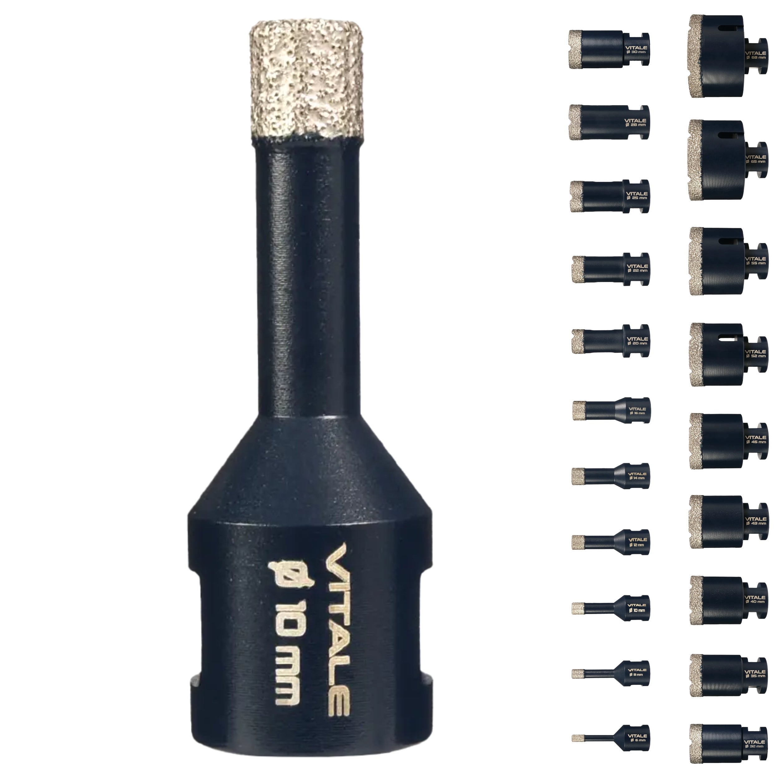 FERRATI Vitale Diamant Fliesenbohrer M14 Segmenthöhe 11mm | Pro Diamantbohrer Lochsäge für Fliesen Keramik Marmor Travertin Naturstein | nasse & trockene andwendung