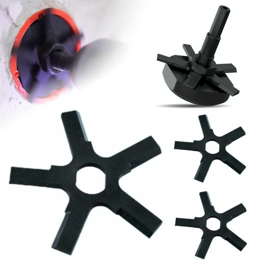 SCROBER 3 x Messern für Universal Schneidbohrer für Unterputzdose ∅ 65 mm