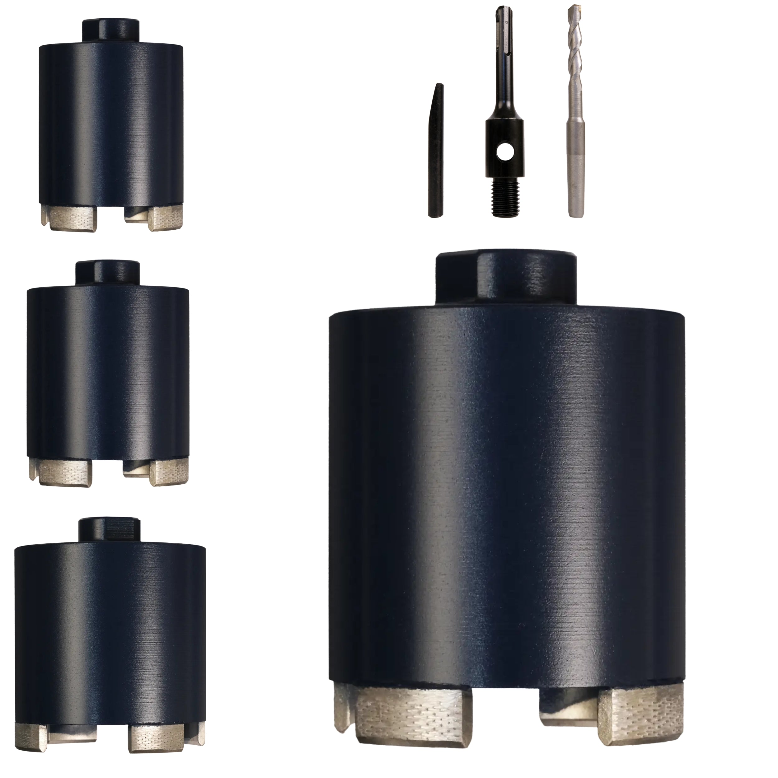 FERRATI Diamantbohrer für Beton M16/SDS+ Segmentdicke 3.5mm | Diamant Bohrer Lochsäge für Schalungsstein Betonfertigteile Hohlziegel Altbeton Betonsteine Porenbeton | trockene andwendung