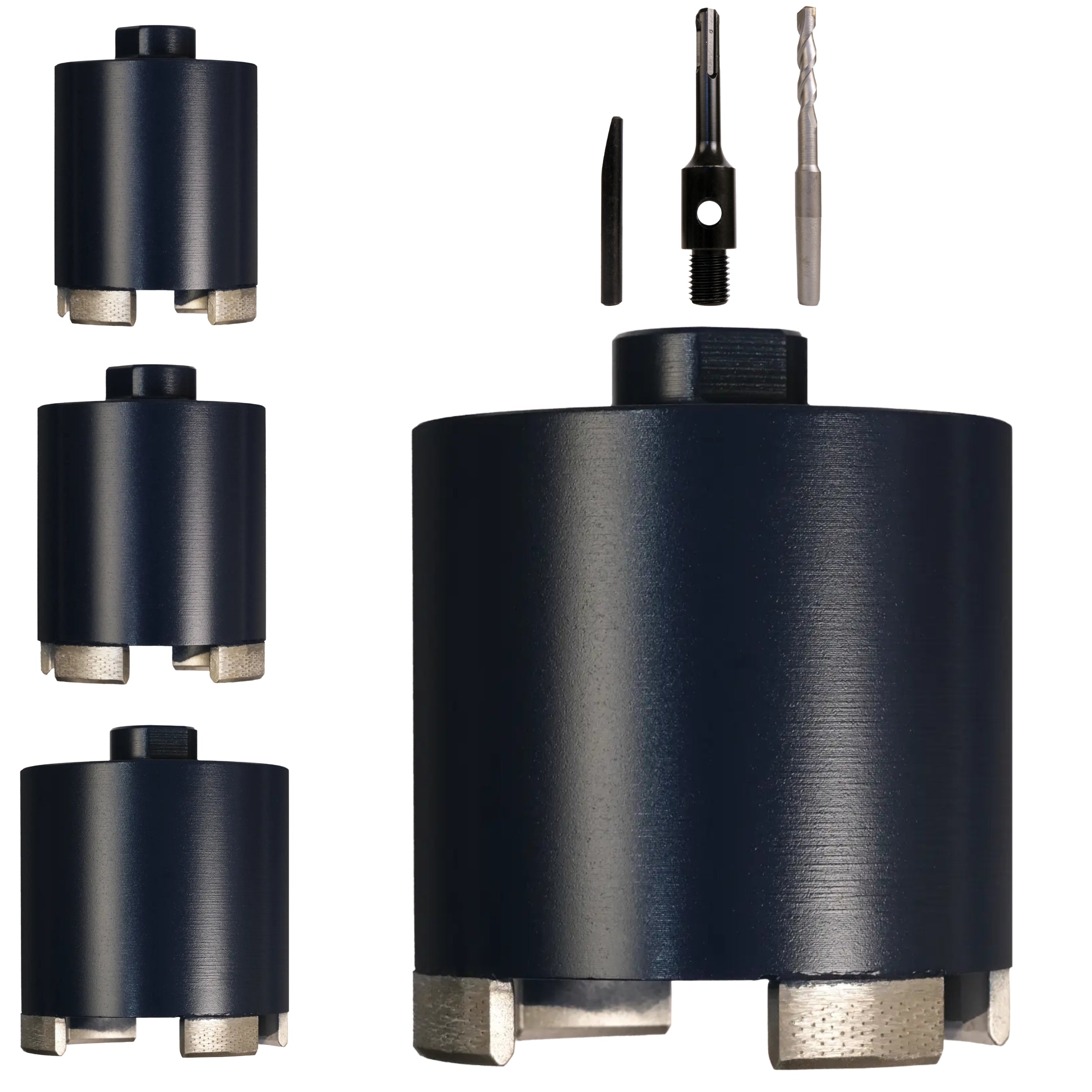 FERRATI Diamantbohrer für Beton M16/SDS+ Segmentdicke 3.5mm | Diamant Bohrer Lochsäge für Schalungsstein Betonfertigteile Hohlziegel Altbeton Betonsteine Porenbeton | trockene andwendung