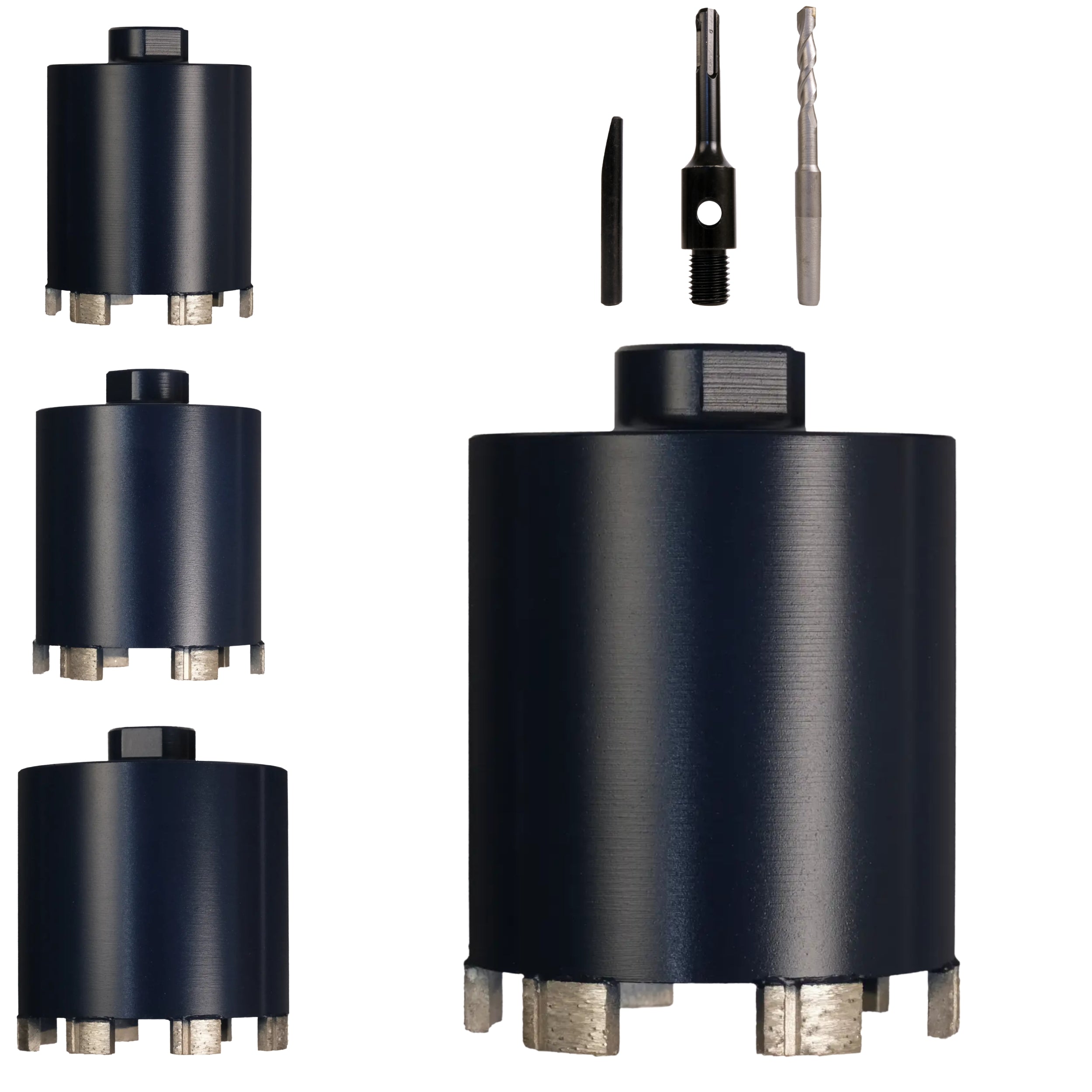 FERRATI Diamantbohrer für Beton M16/SDS+ Segmentdicke 3.5mm | Diamant Bohrer Lochsäge für Schalungsstein Betonfertigteile Hohlziegel Altbeton Betonsteine Porenbeton | trockene andwendung