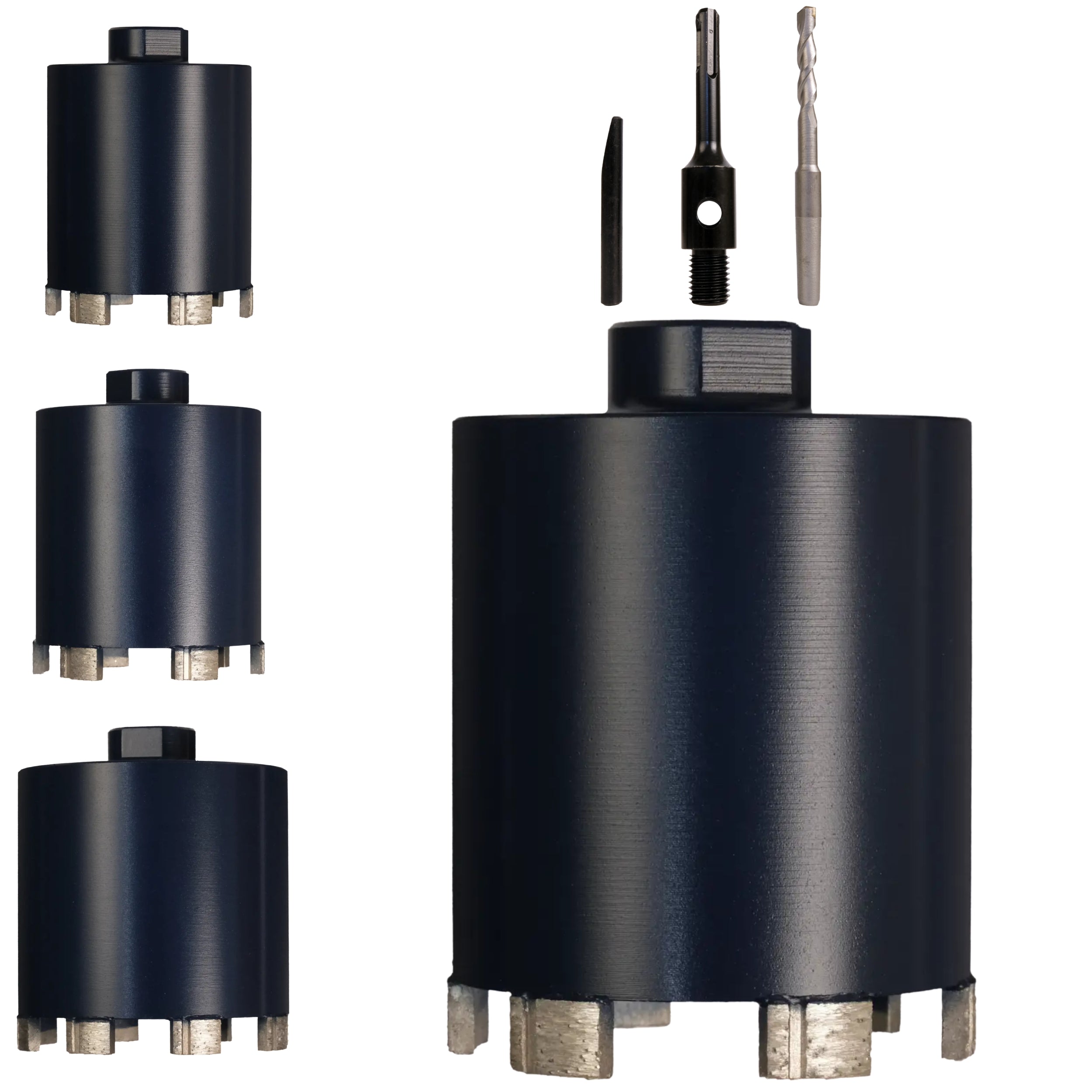 FERRATI Diamantbohrer für Beton M16/SDS+ Segmentdicke 3.5mm | Diamant Bohrer Lochsäge für Schalungsstein Betonfertigteile Hohlziegel Altbeton Betonsteine Porenbeton | trockene andwendung