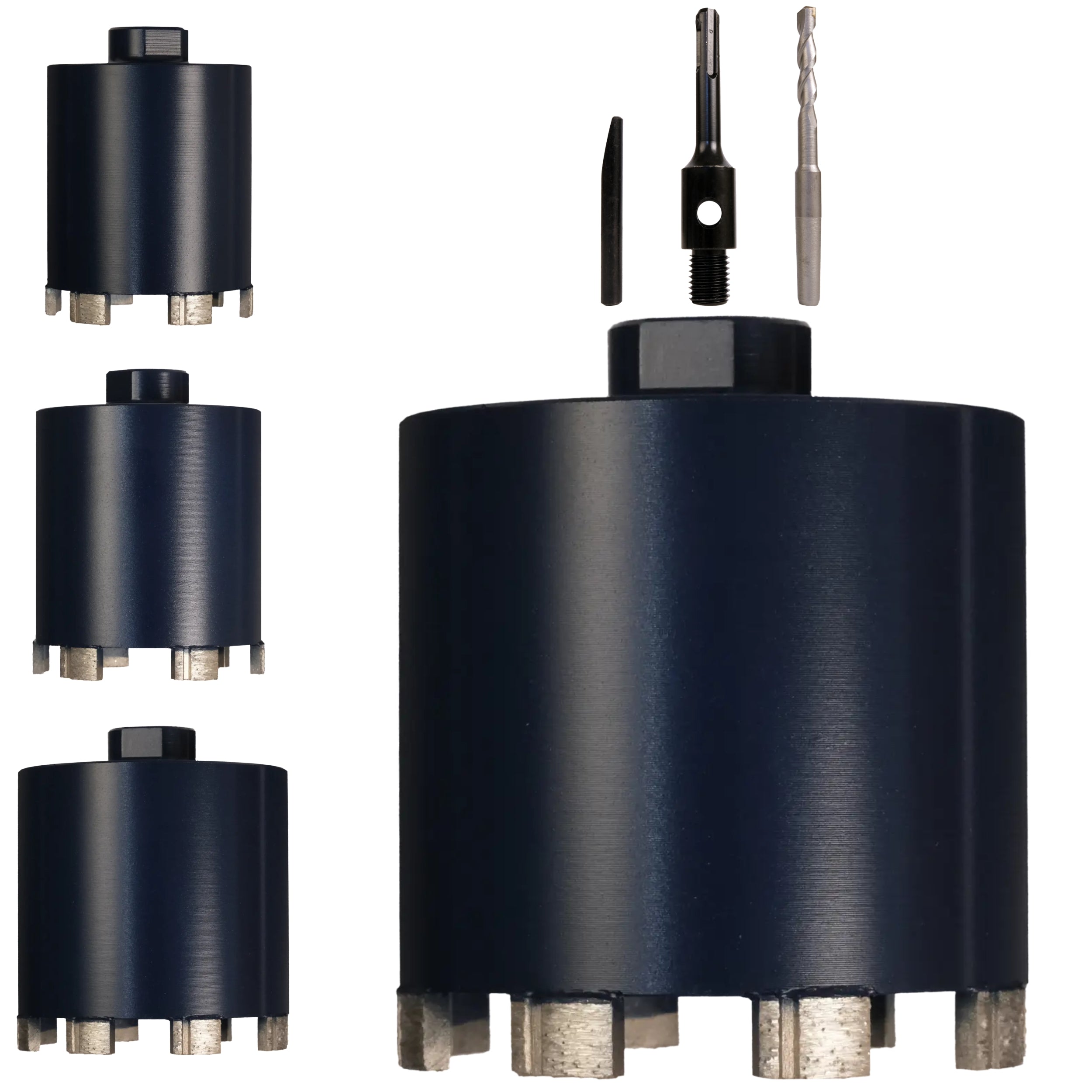 FERRATI Diamantbohrer für Beton M16/SDS+ Segmentdicke 3.5mm | Diamant Bohrer Lochsäge für Schalungsstein Betonfertigteile Hohlziegel Altbeton Betonsteine Porenbeton | trockene andwendung