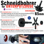 SCROBER 1 x Messer für Universal Schneidbohrer für Unterputzdose ∅ 65 mm