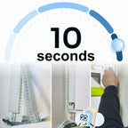 COVERMAL 18 x Fensterscharnier Malerband 18 cm Universal | Malerkrepp für Scharnier und Fenster, Abdeckhaube Fensterband, Fensterangeln-Schutz beim Streichen