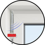 COVERMAL 18 x Fensterscharnier Malerband 18 cm Universal | Malerkrepp für Scharnier und Fenster, Abdeckhaube Fensterband, Fensterangeln-Schutz beim Streichen