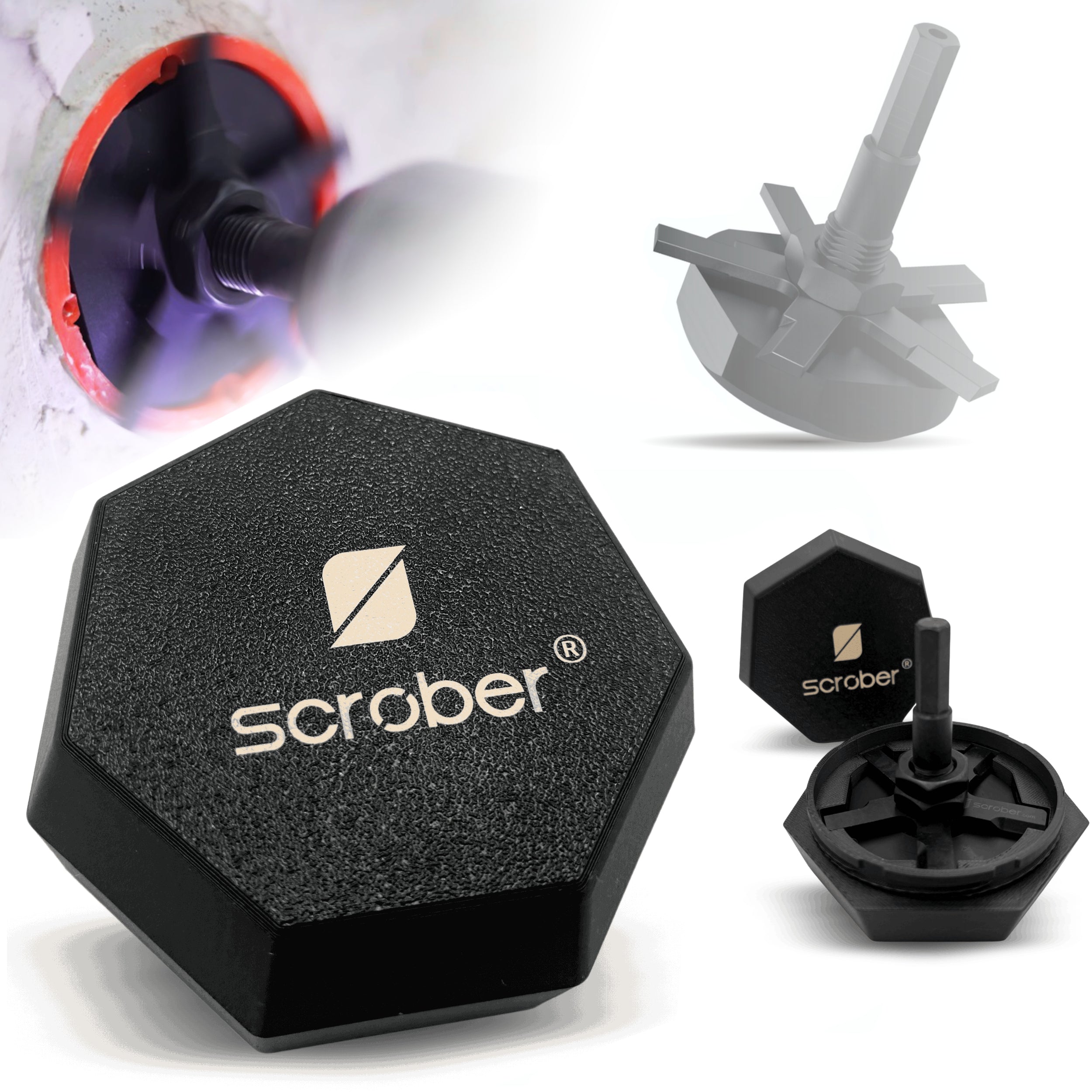 SCROBER Etui für Universal Schneidbohrer für Unterputzdose ∅ 65 mm