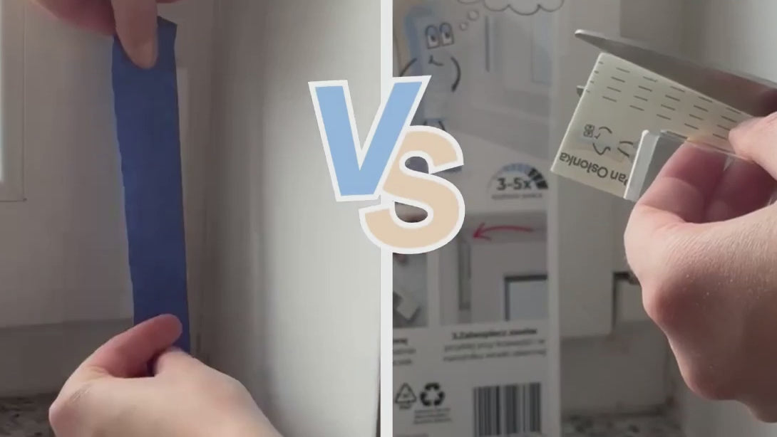 COVERMAL 18 x Fensterscharnier Malerband 18 cm Universal | Malerkrepp für Scharnier und Fenster, Abdeckhaube Fensterband, Fensterangeln-Schutz beim Streichen